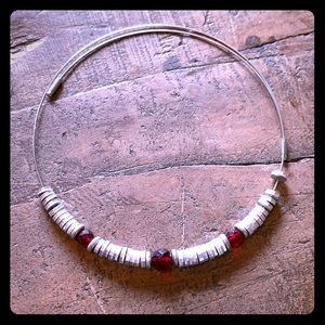 Vintage Silver chocked wire necklace